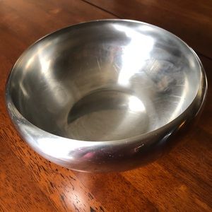 Vintage stainless bowl made in Italy 9 x 4 in